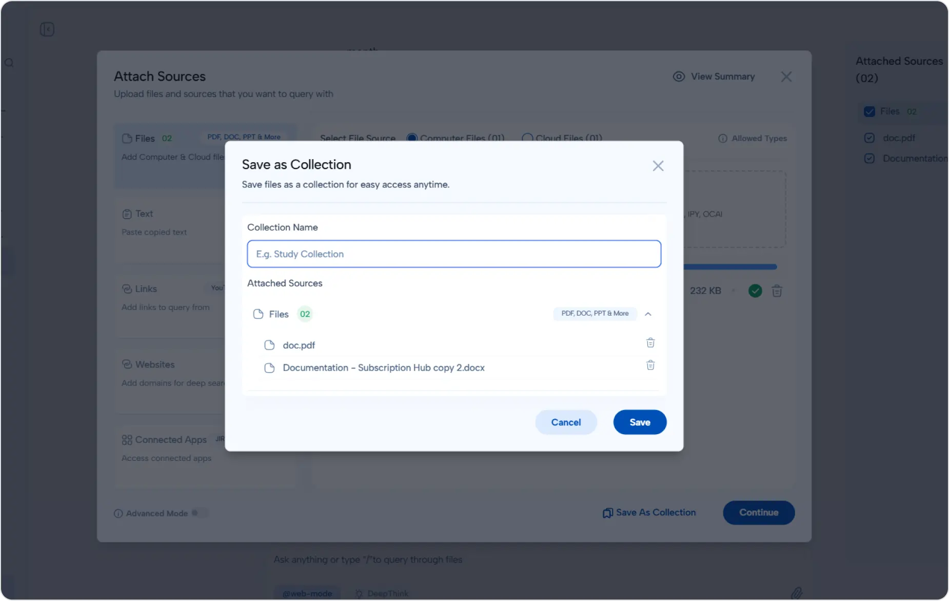 Save Files as Collection